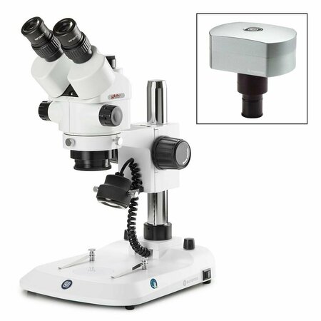 GLOBE SCIENTIFIC Trinocular stereo zoom microscope Stereo ESB-1903-P​-DC18